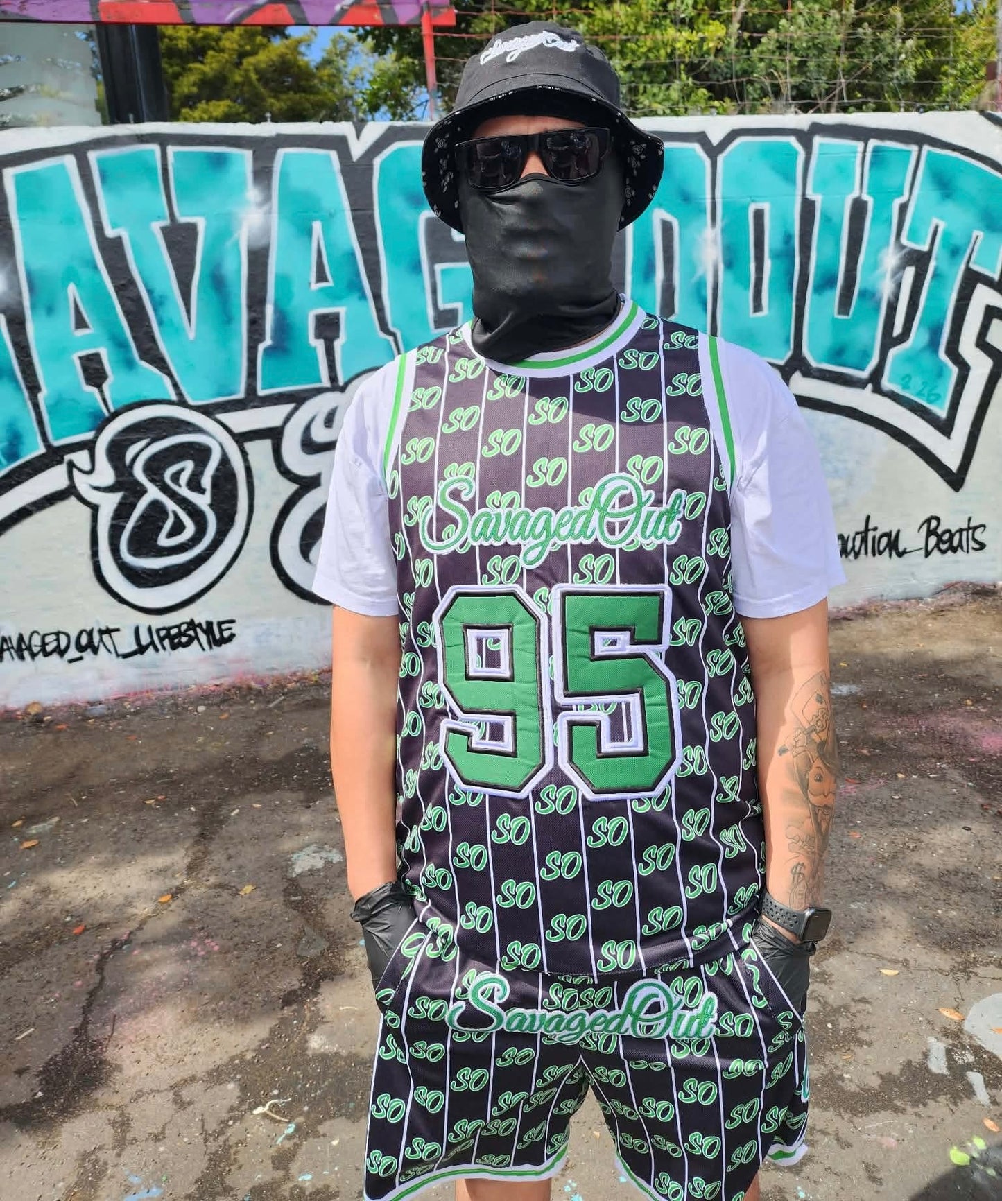 Savagedout - green basketball sets